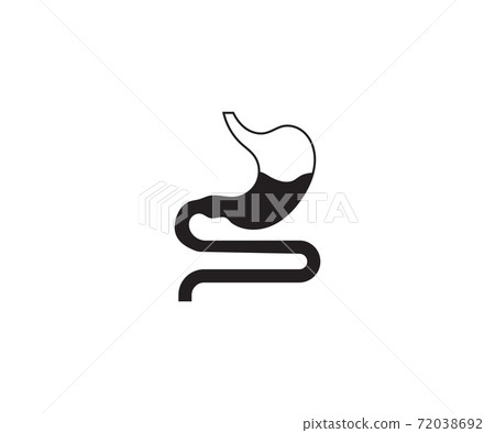 Digestive, organ, stomach icon on white background. Vector. Digestive, organ, stomach icon on white background. Vector. 72038692