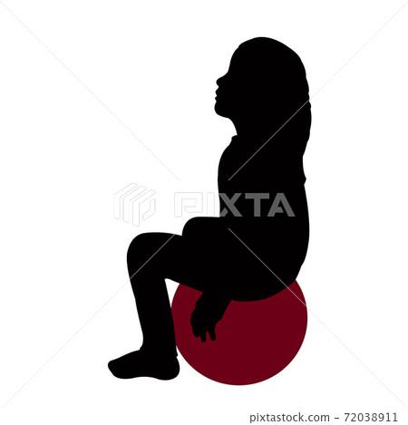 a child body silhouette vector a child body silhouette vector 72038911