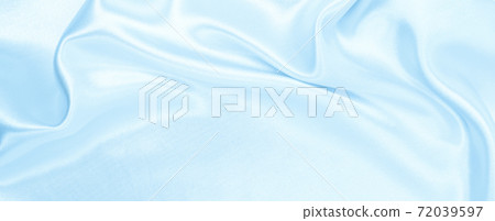 Smooth elegant blue silk or satin luxury cloth texture as abstract background. Luxurious background design 72039597