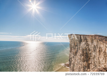 Beachy Head with chalk cliffs near the Eastbourne, East Sussex, England Beachy Head with chalk cliffs near the Eastbourne, East Sussex, England 72039789