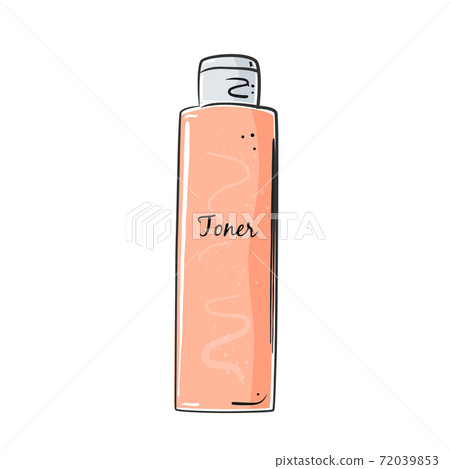 Toner bottle for skin care, face lotion, beauty. 72039853