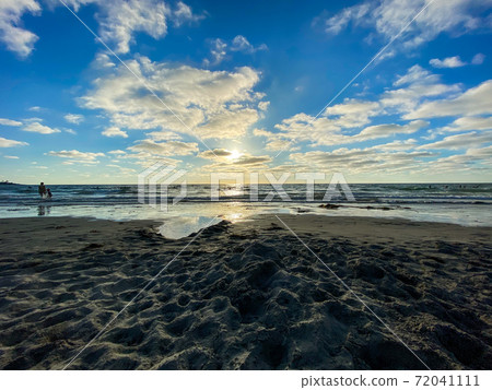 Clouds over the sea during sunset. Clouds over the sea during sunset. 72041111