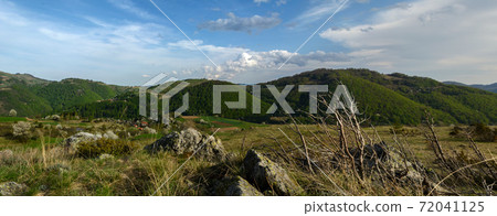 Spring mountain landscape with blue sky Spring mountain landscape with blue sky 72041125
