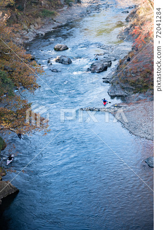 Mitake Gorge, Ome City in late autumn 72041284
