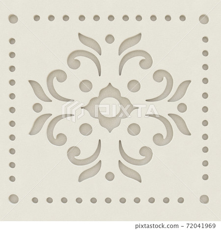 Ornamental Geometric Beige Color Leather Pattern Design Ornamental Geometric Beige Color Leather Pattern Design 72041969
