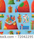 New Year Christmas elements vector pattern illustration 72042295