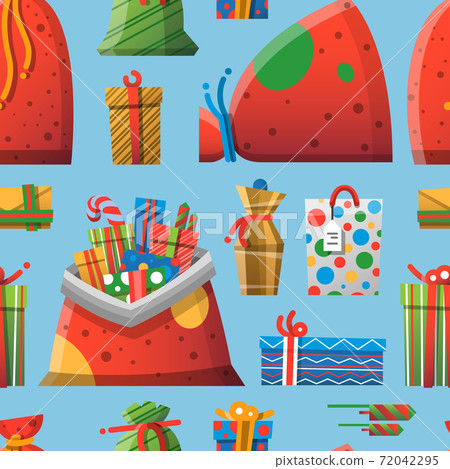 New Year Christmas elements vector pattern illustration New Year Christmas elements vector pattern illustration 72042295