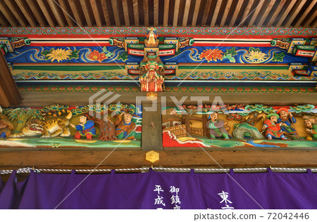 Chichibu / Nagatoro walk: Hodosan Shrine, parapet sculpture "Twenty-four Takashi" Chichibu / Nagatoro walk: Hodosan Shrine, parapet sculpture "Twenty-four Takashi" 72042446