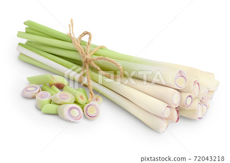 Fresh Lemongrass isolated on white background with clipping path and full depth of field Fresh Lemongrass isolated on white background with clipping path and full depth of field 72043218