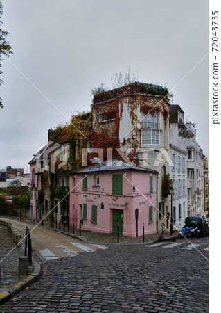 巴黎街角蒙馬特皮加勒 72043735