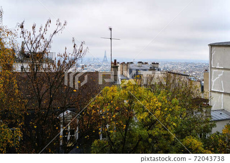 巴黎街角蒙馬特皮加勒 72043738