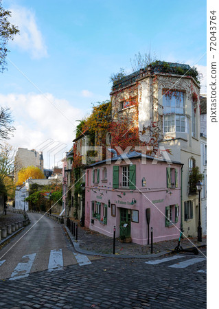 巴黎街角蒙馬特皮加勒 72043764