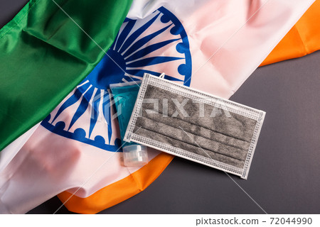 Medical protective disposable face mask for cover mouth with India flag Medical protective disposable face mask for cover mouth with India flag 72044990