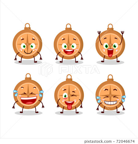 Cartoon character of compass cookies with smile expression Cartoon character of compass cookies with smile expression 72046674