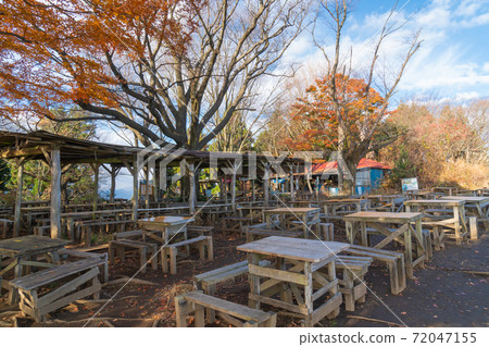 Autumn leaves (Oku Takao) seen at the summit of Mt. Kagenobu in the early morning Autumn leaves (Oku Takao) seen at the summit of Mt. Kagenobu in the early morning 72047155