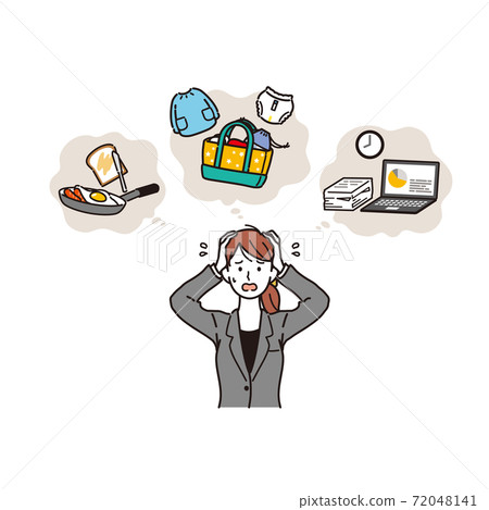 Working mother in trouble Working mother in trouble 72048141