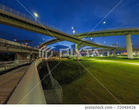 Night view of Rinku Junction 72048416