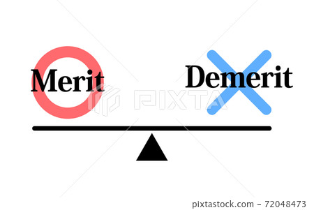 merit and demerit 72048473