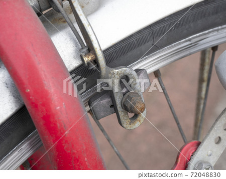 Bicycle front wheel brake shoes after wear Bicycle front wheel brake shoes after wear 72048830