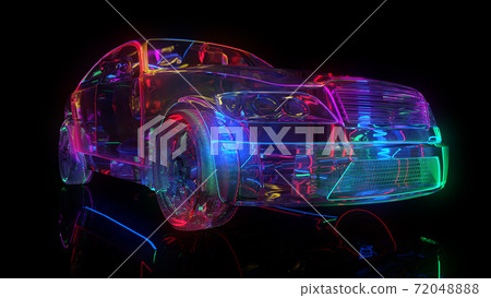 neon light for car glass