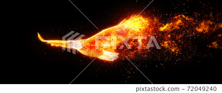 Abstract fire bird Abstract fire bird 72049240