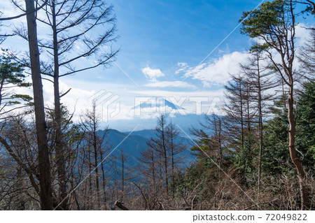 從倉見山的山路上看到的富士山 從倉見山的山路上看到的富士山 72049822