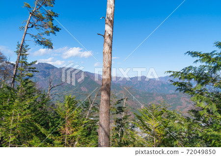 從倉見山的山路眺望的風景(朝三戶方向) 從倉見山的山路眺望的風景(朝三戶方向) 72049850