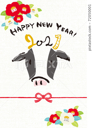 2021新年賀卡小牛圖 72050001