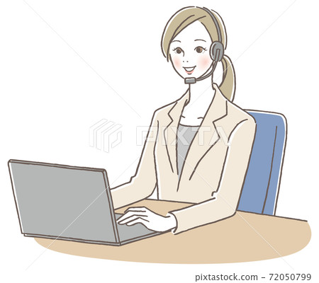 Operator, call center woman Operator, call center woman 72050799