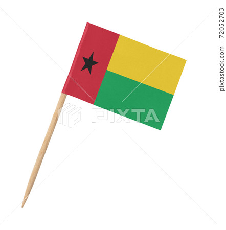 Small paper flag Guinea Bissau on wooden stick Small paper flag Guinea Bissau on wooden stick 72052703