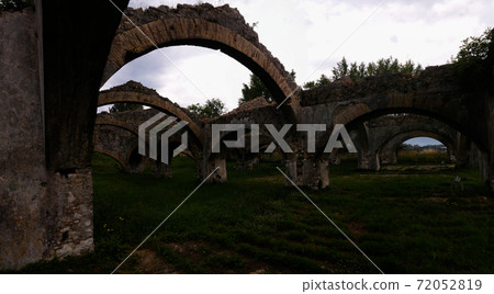 Panorama of Venetian Arsenal and Shipyard in Gouvia, Corfu, Greece 72052819