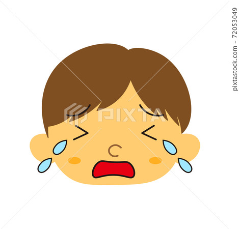 Boy's facial expression crying face_2 72053049