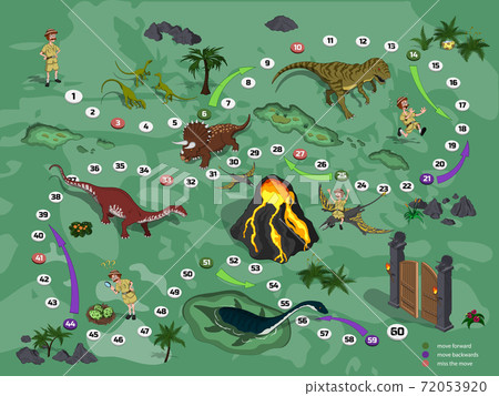 Maze game for children. Help the T- rex dinosaur find right way to