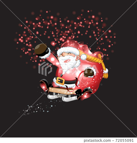 Christmas decor and symbols vector illustrations Christmas decor and symbols vector illustrations 72055091