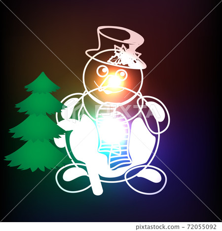 Christmas decor and symbols vector illustrations Christmas decor and symbols vector illustrations 72055092