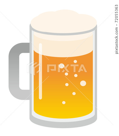 Simple Illustration Of Mug Beer White Background Stock Illustration