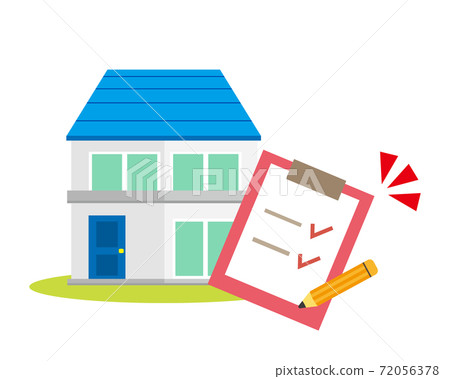 Vector illustration of a house Home insurance 72056378