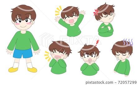 Expressive boy (emotions, surprises) 72057299