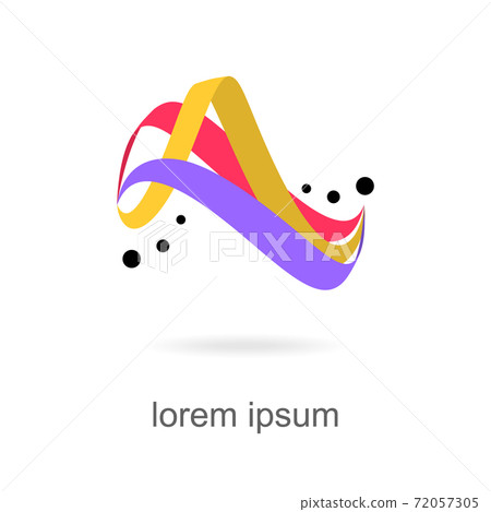 trendy abstract, vibrant and colorful icon, element logo. 72057305