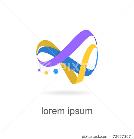 trendy abstract, vibrant and colorful icon, element logo. trendy abstract, vibrant and colorful icon, element logo. 72057307