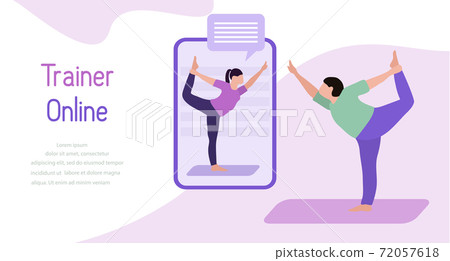 Online trainer Sport Fitness People Home Training 72057618