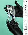 Composition with scissors and other hairdresser's accessories 72058397