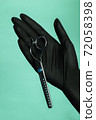 Composition with scissors and other hairdresser's accessories 72058398