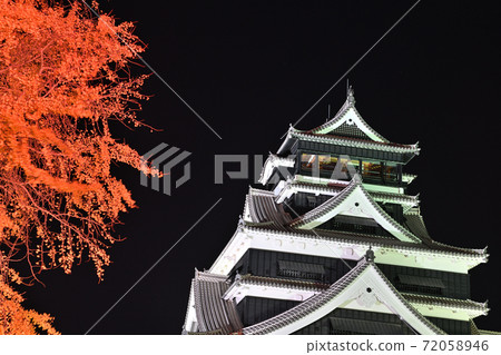 Kumamoto City Restoration Kumamoto Castle Illuminated Kumamoto City Restoration Kumamoto Castle Illuminated 72058946