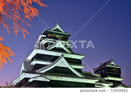 Kumamoto City Restoration Kumamoto Castle Illuminated Kumamoto City Restoration Kumamoto Castle Illuminated 72058982
