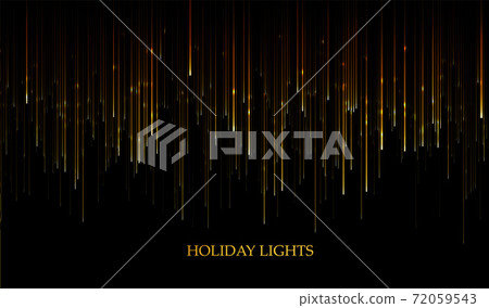 curtain of golden particles on a black background - Stock Illustration ...