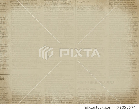 Antique-style English newspaper 72059574