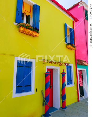 Burano, an island in the Venetian Lagoon Burano, an island in the Venetian Lagoon 72060572