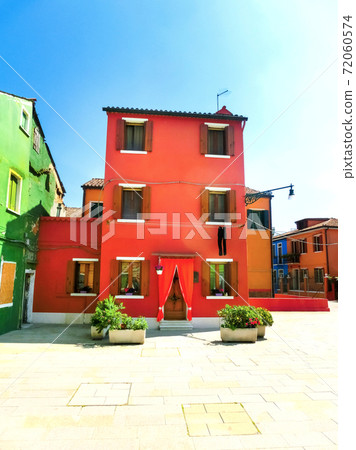 Colorful old house on the Island Burano 72060574