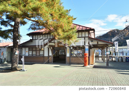 Railway Private Railway: Chichibu Railway Nagatoro Station Station Building 72060848